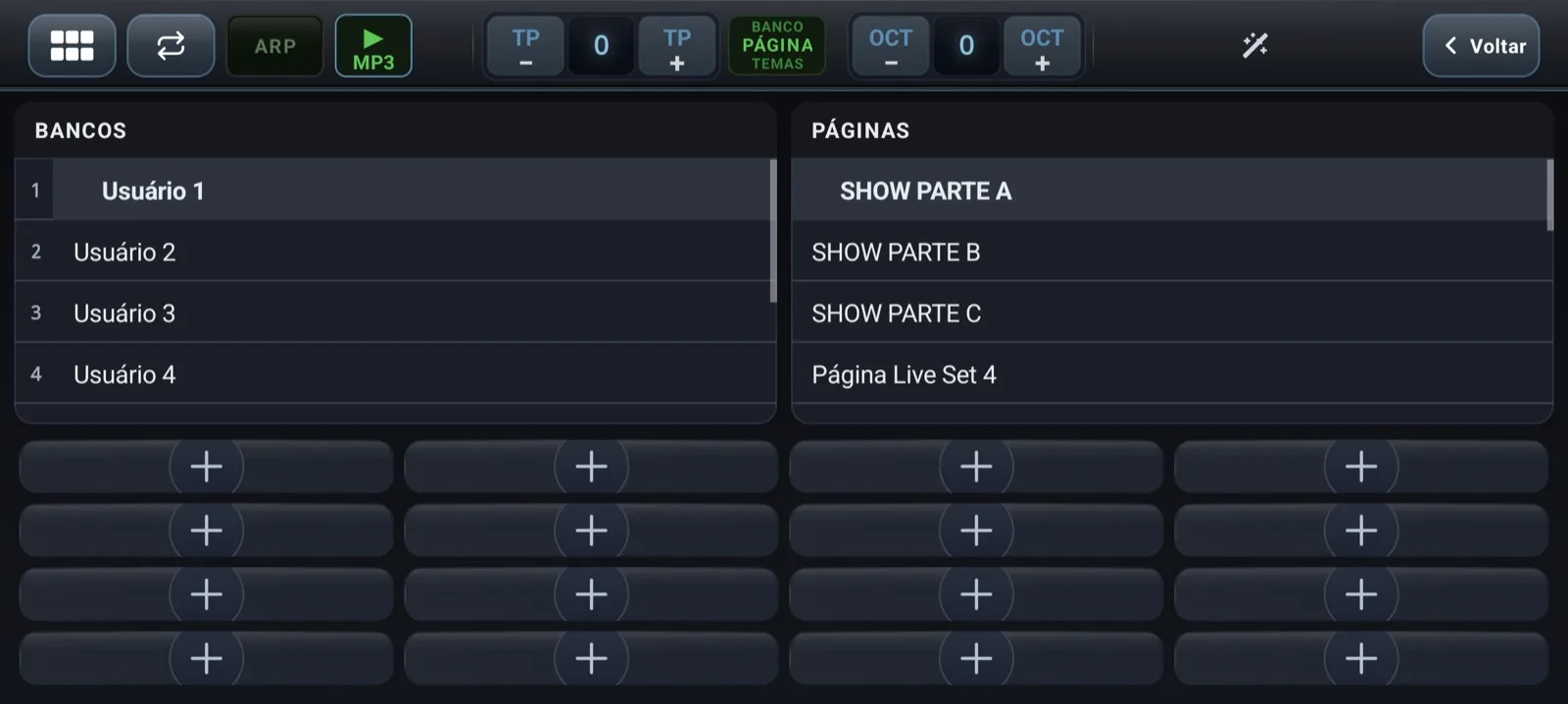 Bancos e Páginas